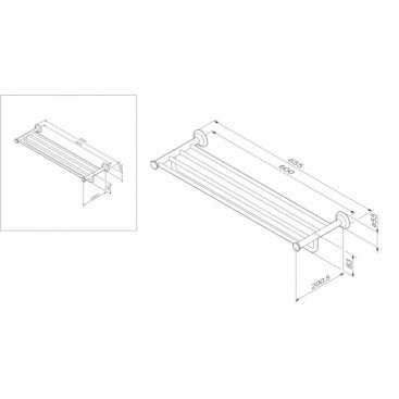 Полка для полотенец Am.Pm Like A8037700