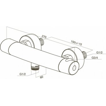 Смеситель для душа Am.Pm Sense F7540064