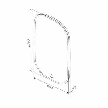 Зеркало Am.Pm Func 65x124