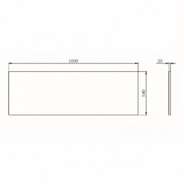 Панель для ванны Am.Pm Func W84A-160-070W-P