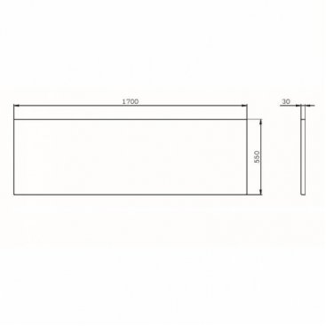 Панель для ванны Am.Pm Func W84A-170-070W-P