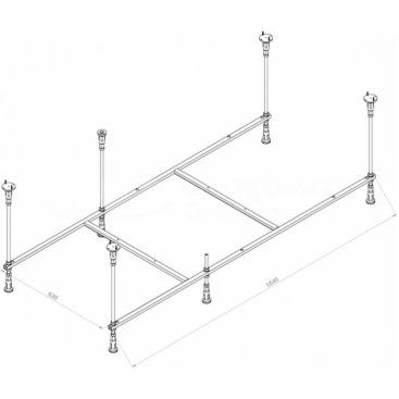 Каркас для ванны Am.Pm Func W84A-170-075W-R