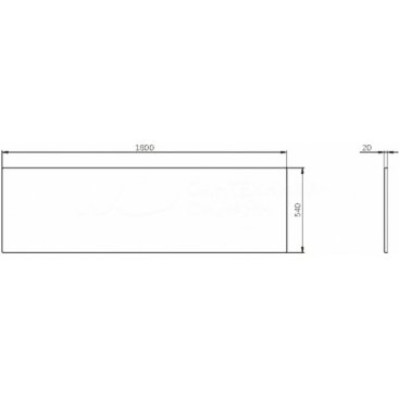 Панель для ванны Am.Pm Func W84A-180-080W-P