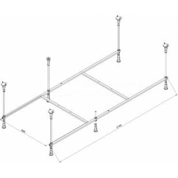 Каркас для ванны Am.Pm Func W84A-180-080W-R