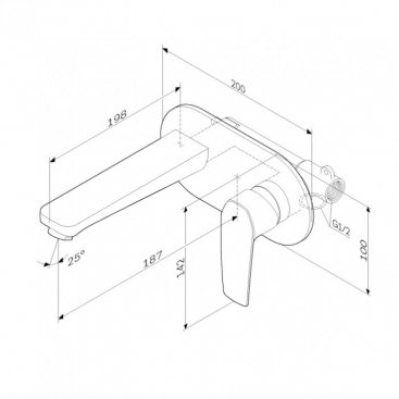 Смеситель для раковины Am.Pm Gem F90A72200