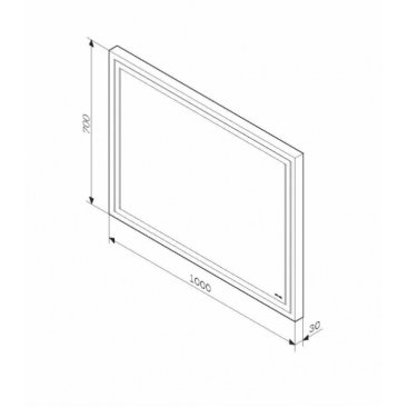 Зеркало Am.Pm Gem M91AMOX1001WG