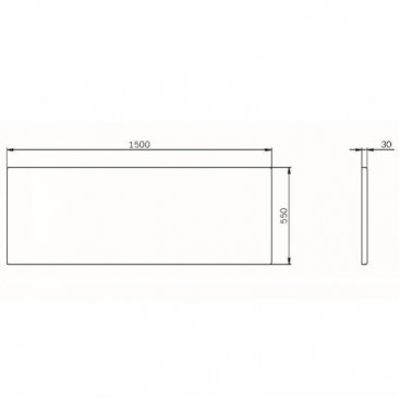 Панель для ванны Am.Pm Func W84A-150-070W-P