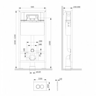 Система инсталляции AM.PM ProC I012707.0101