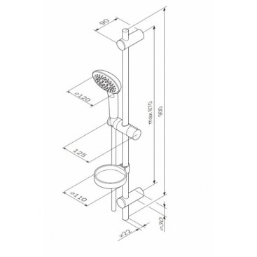 Душевой гарнитур Am.Pm Spirit 2.0 F0170A000