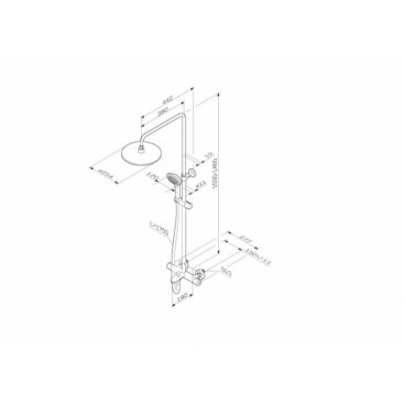 Душевая стойка Am.Pm Spirit 2.0 F0770A510