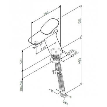 Смеситель для раковины Am.Pm Spirit 2.0 F70A02100