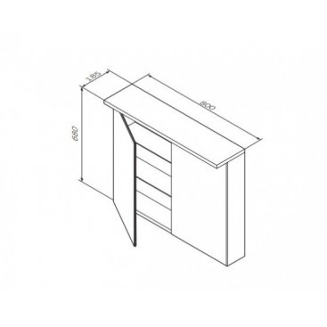 Зеркальный шкаф Am.Pm Spirit 2.0 80 см