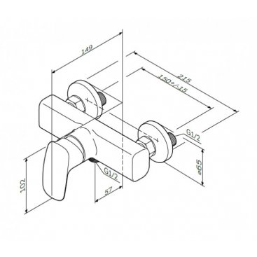 Смеситель для душа Am.Pm Spirit 2.1 F71A20000