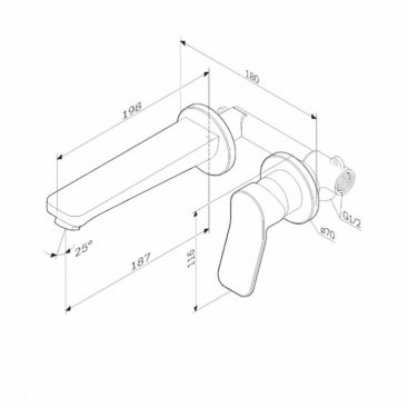 Смеситель для раковины Am.Pm X-Joy F85A72622