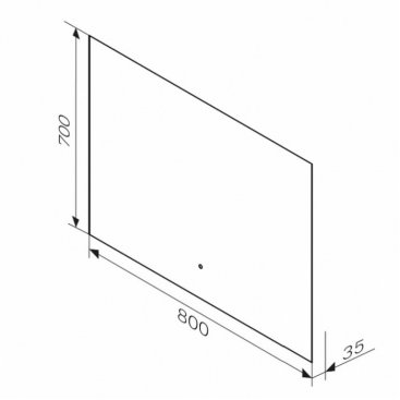 Зеркало Am.Pm X-Joy 80x70