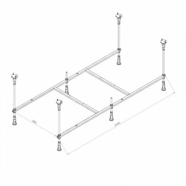 Каркас для ванны Am.Pm X-Joy W94A-150-070W-R