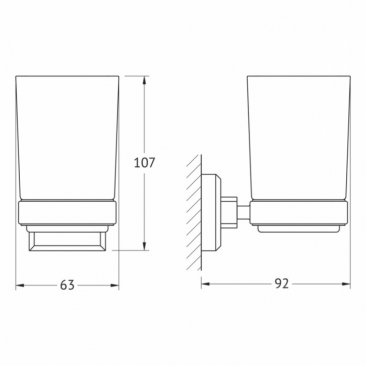 Стакан Artwelle Hagel 9921A