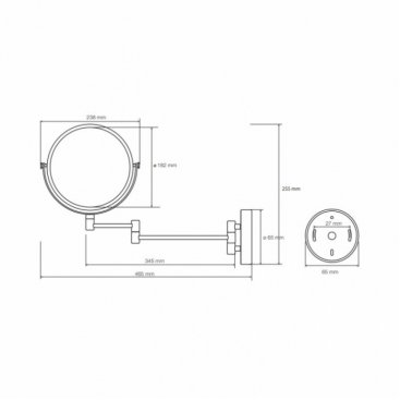 Косметическое зеркало Bemeta 112201518