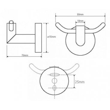 Крючок Bemeta Omega 104206032