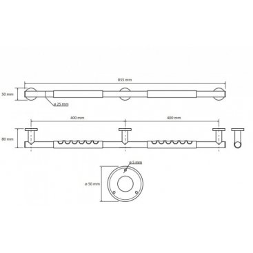 Поручень 85 см Bemeta Omega 104507691