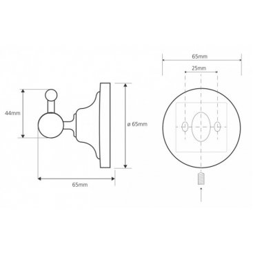 Крючок Bemeta Retro 144306012