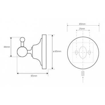 Крючок Bemeta Retro 144206018