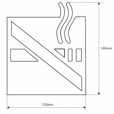Значок Курить запрещено Bemeta Hotel 111022055