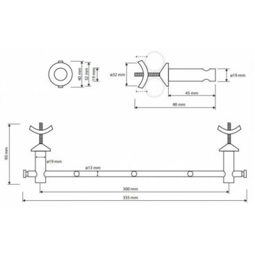 Крючок на планке Bemeta Rawell 134504225