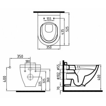 Унитаз Bien Harmony HRKA052N2VP1W5000