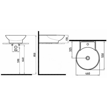 Раковина Bien Harmony HRLG04601FD1W3000