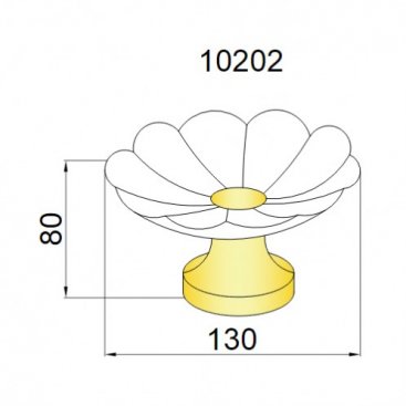 Мыльница Boheme 10202 золото