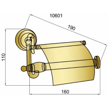 Держатель для бумаги Boheme Medici 10601 бронза