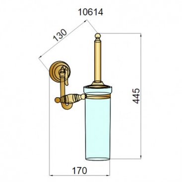 Ершик Boheme Medici 10614 бронза