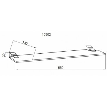 Полка Boheme Venturo 10302 хром