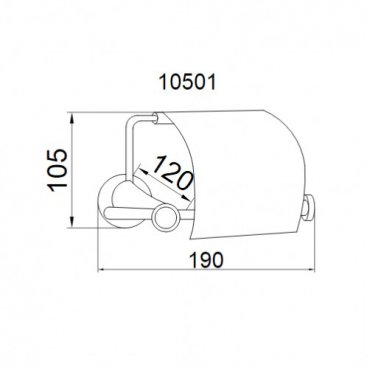 Держатель для бумаги Boheme Chiaro 10501 золото