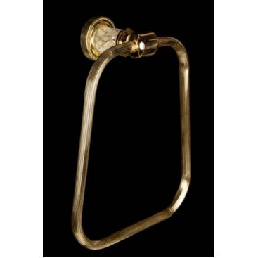 Полотенцедержатель-кольцо Boheme Murano Crystal 10905-CRST-G золото
