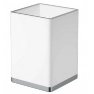 Стакан Boheme Q 10961-W-CR White Chrome