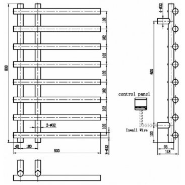 Полотенцесушитель Boheme Uno 722-MW Matt White