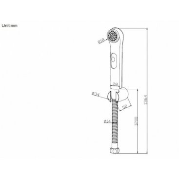 Гигиенический душ Bravat D9122CP-RUS