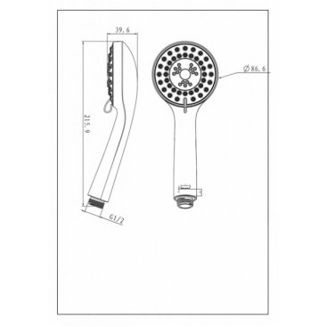 Ручной душ Bravat Eco P70136CP-1-RUS