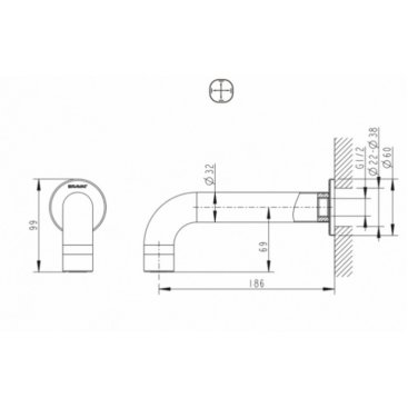 Излив Bravat FS101C-RUS