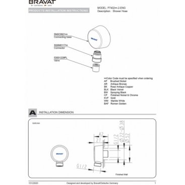 Штуцер Bravat P7402C-2-RUS