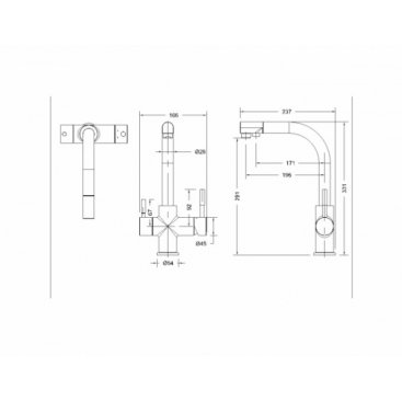 Смеситель для кухни Bravat Palace F729261CP-RUS