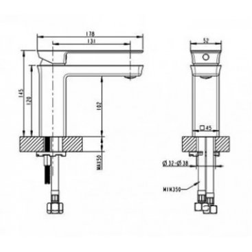 Смеситель для раковины Bravat Phillis F156101C-ENG