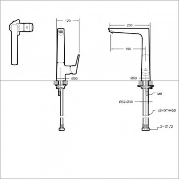 Смеситель для кухни Bravat Real F7121179CP-2-RUS