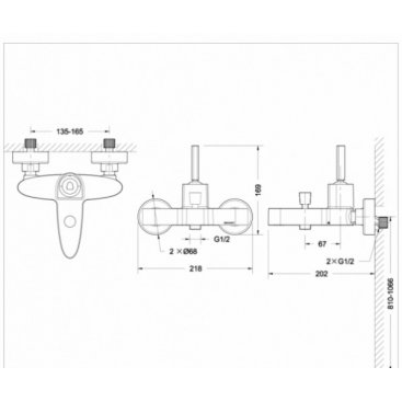 Смеситель для ванны Bravat Spring F679113C-01