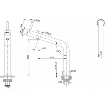 Смеситель для кухни Bravat Ozen F7354388CP-ENG