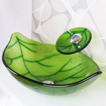 Раковина стеклянная Bronze de Luxe Leaf 140186/1