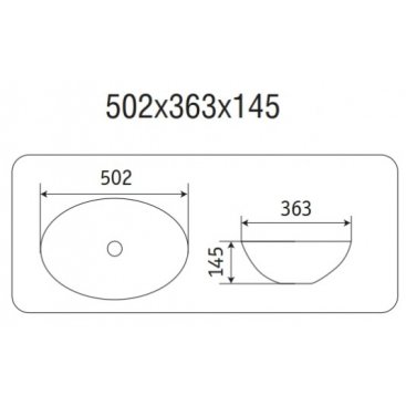 Раковина Ceramalux 78590MC