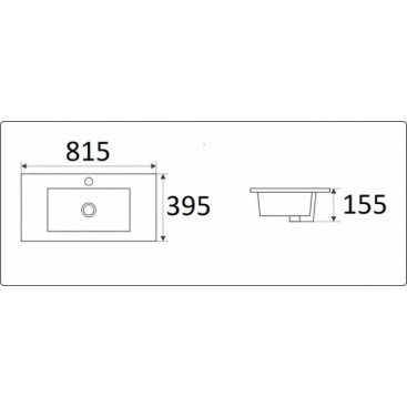 Раковина Ceramalux 9393-80